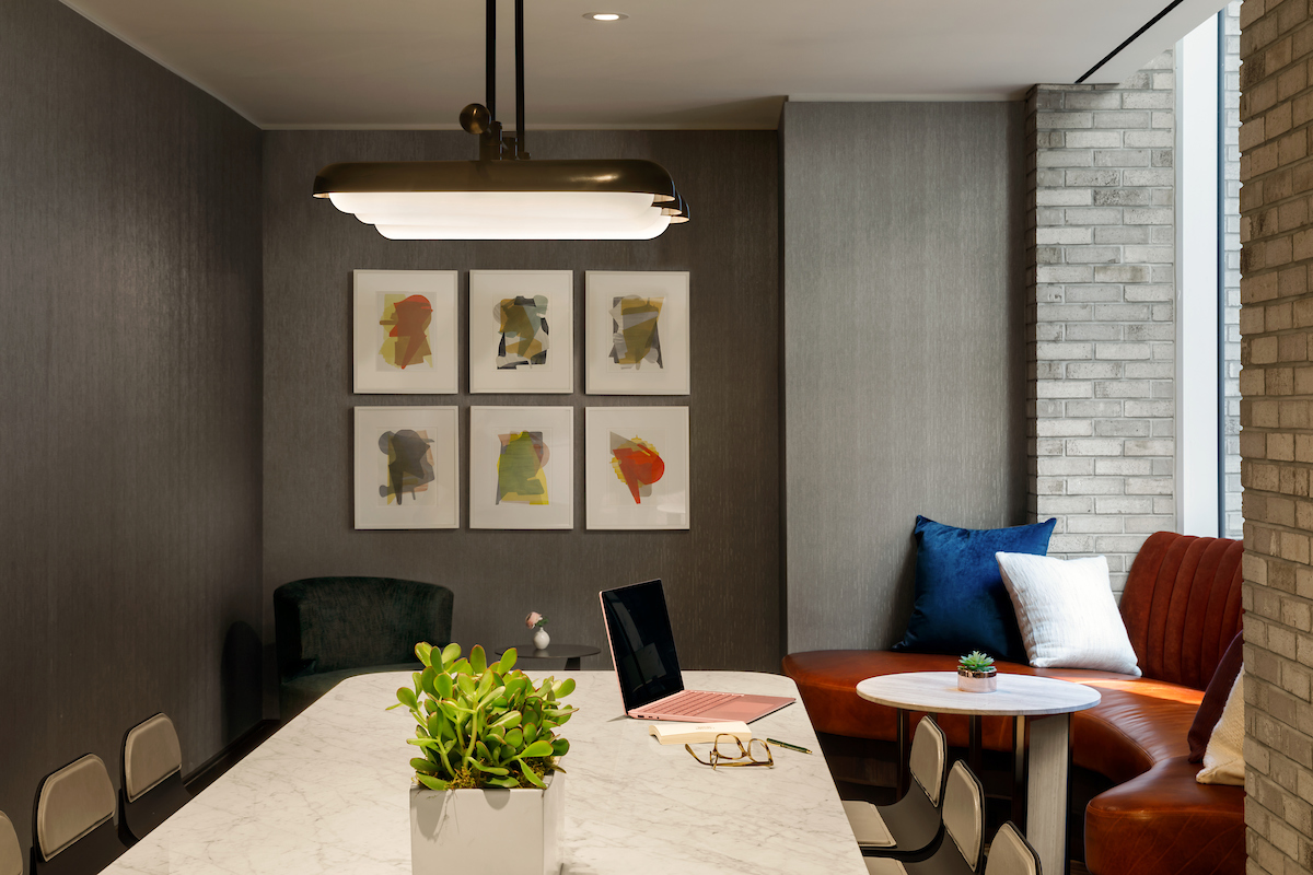 515 West 18th Street, Unit 901 Manhattan, NY 10011 - Photo 13 of 14 a dining room with furniture and window
