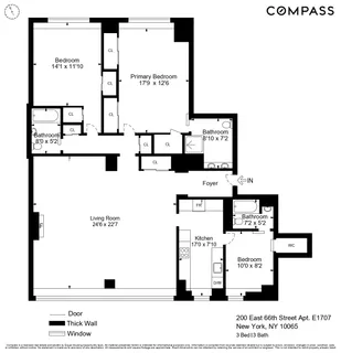 $3,700,000 | 200 East 66th Street, Unit E1707 | Lenox Hill