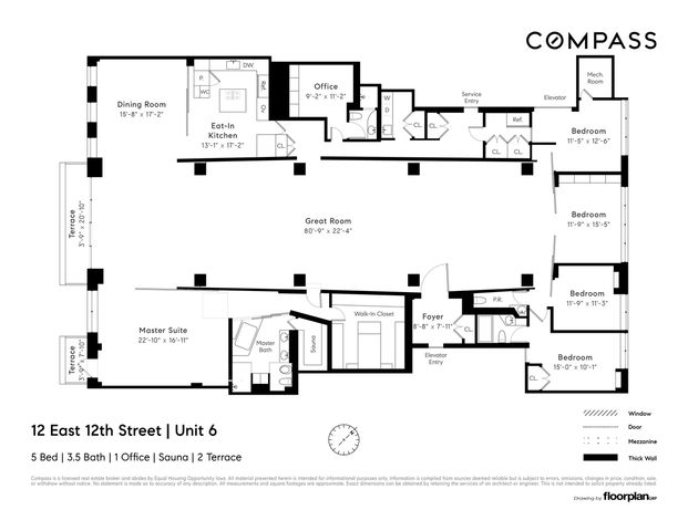 $9,475,000 | 12 East 12th Street, Unit 6 | Greenwich Village