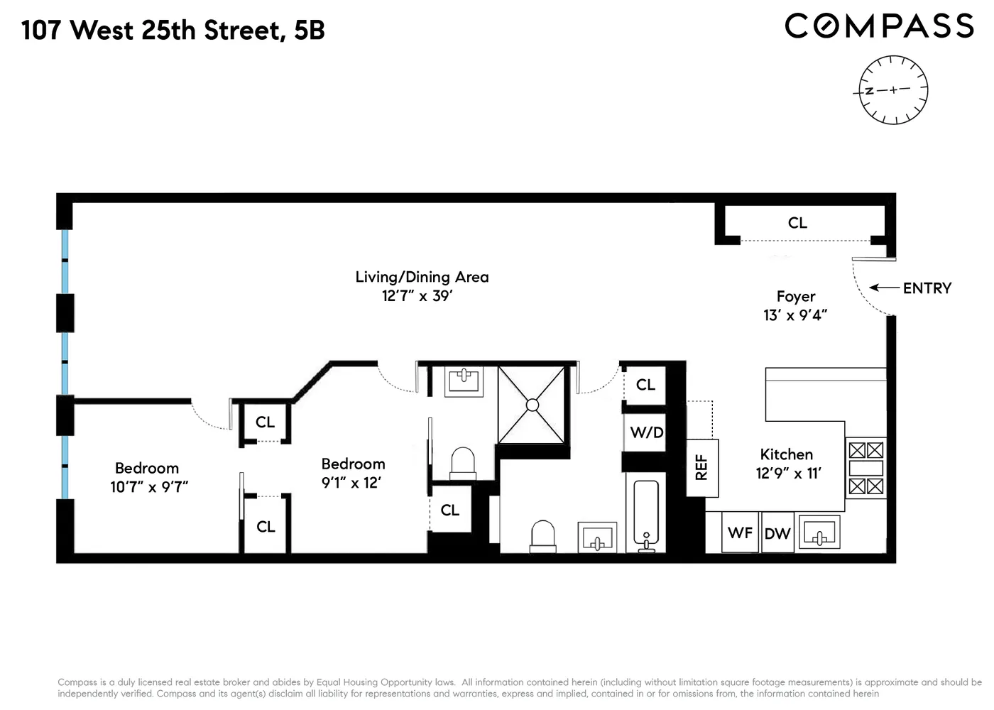 $1,495,000 | 107 West 25th Street, Unit 5B | Chelsea