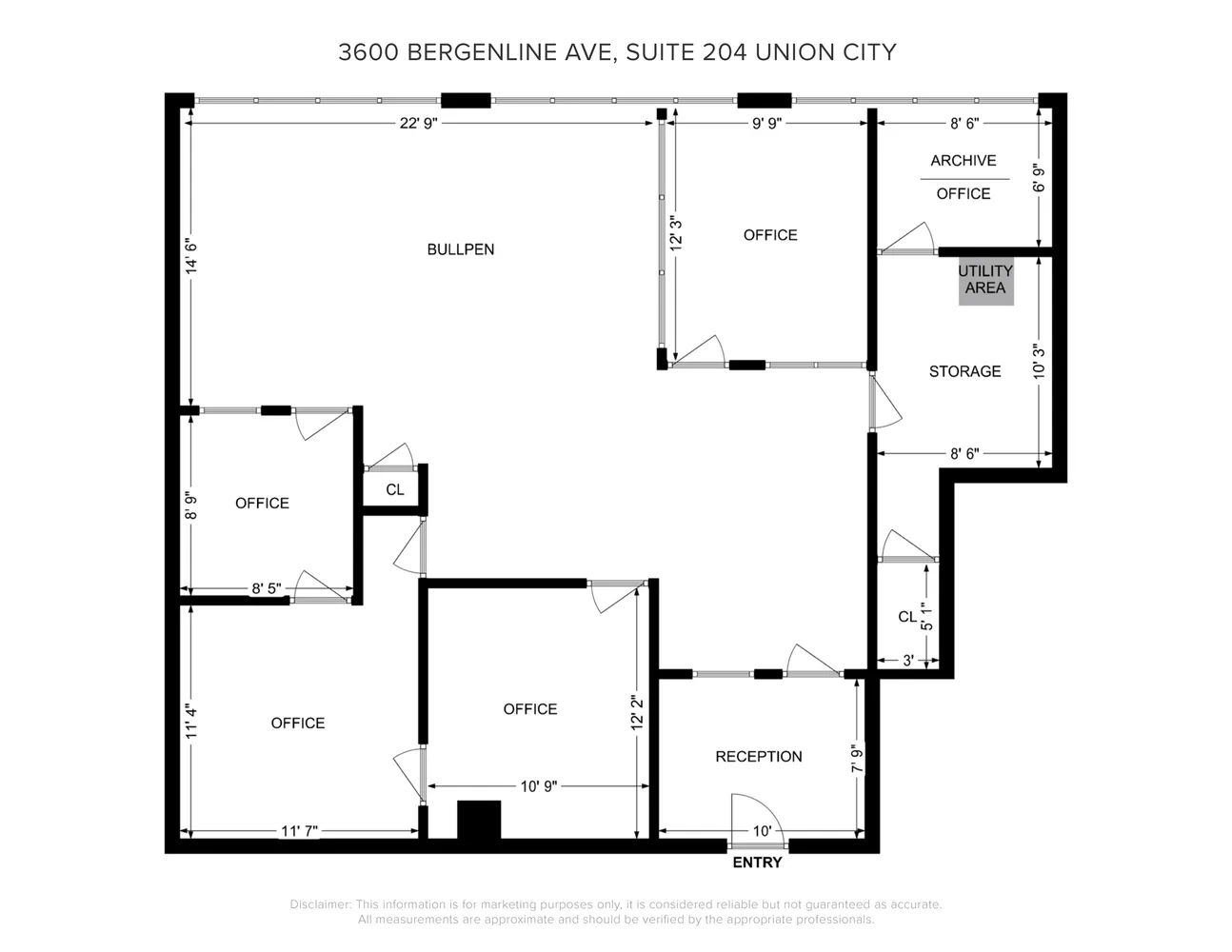 $5,000 | 3600 Bergenline Avenue, Unit 204, Union City, NJ 07087