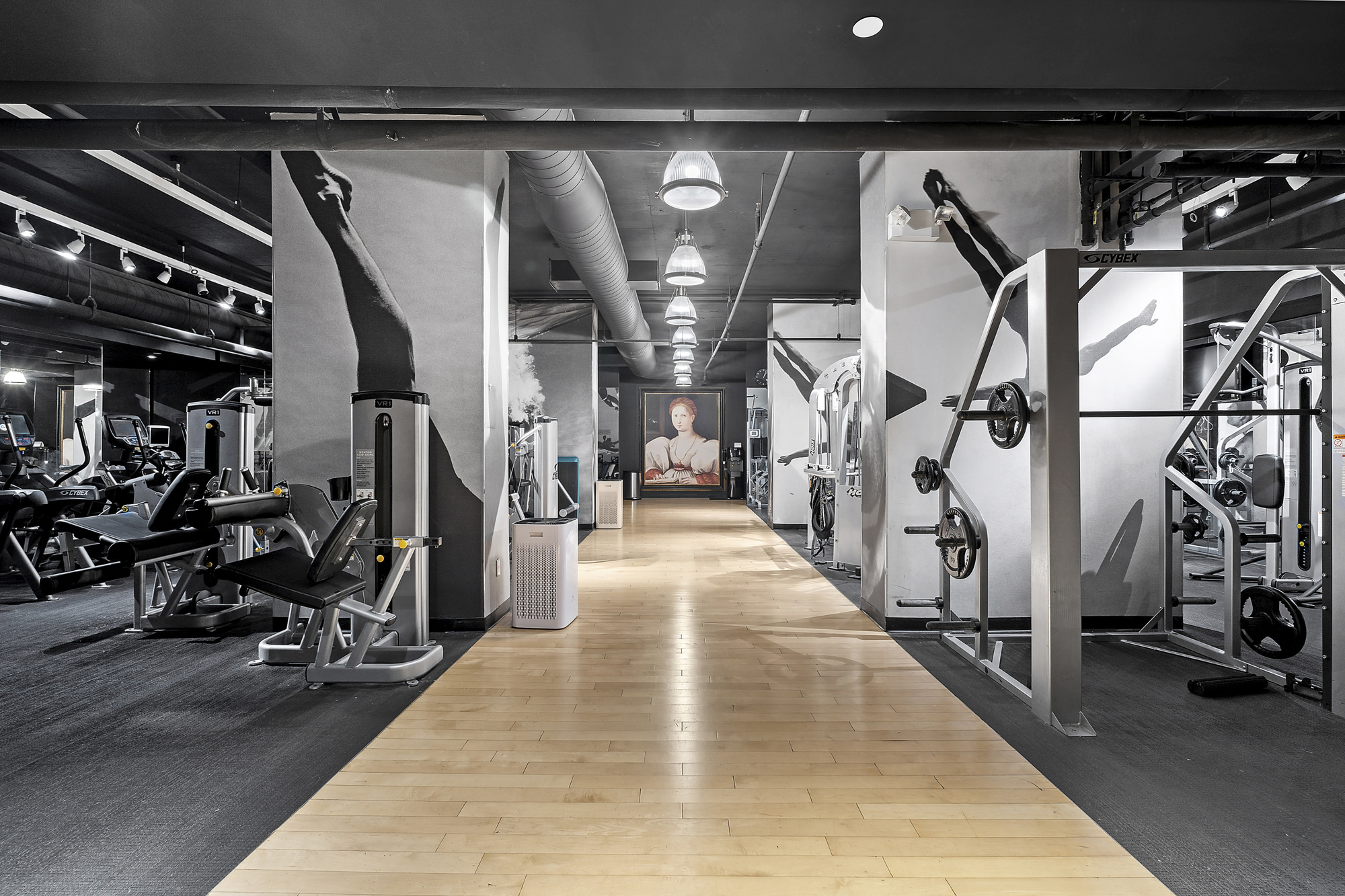 340 East 23rd Street, Unit 15G Manhattan, NY 10010 - Photo 8 of 9 a view of a garage with gym equipment