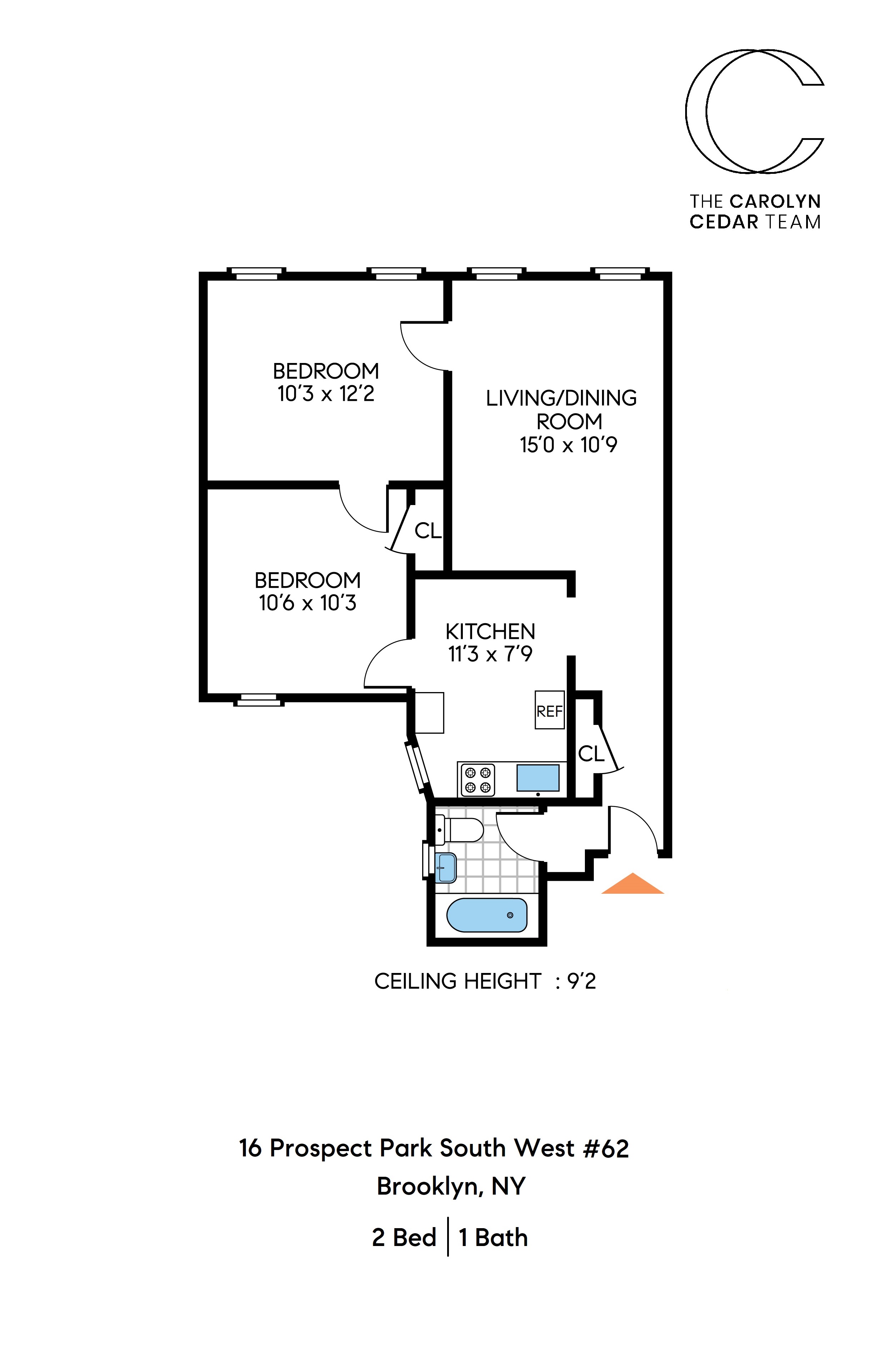 16 Prospect Park Southwest, Unit 62, Brooklyn, NY 11215 Compass