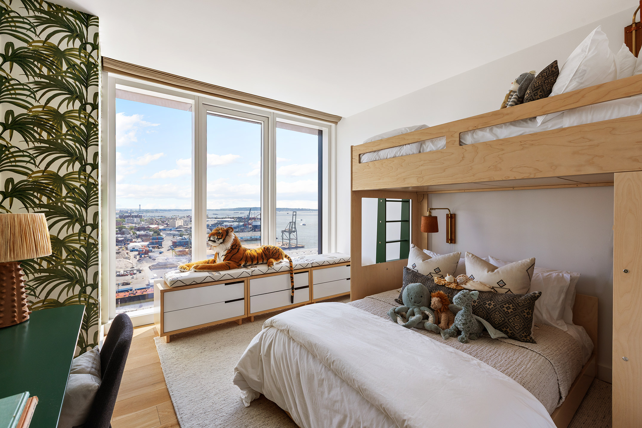 50 Bridge Park Drive, Unit 26A Brooklyn, NY 11201 - Photo 26 of 29 a bed room with a bed and a large window