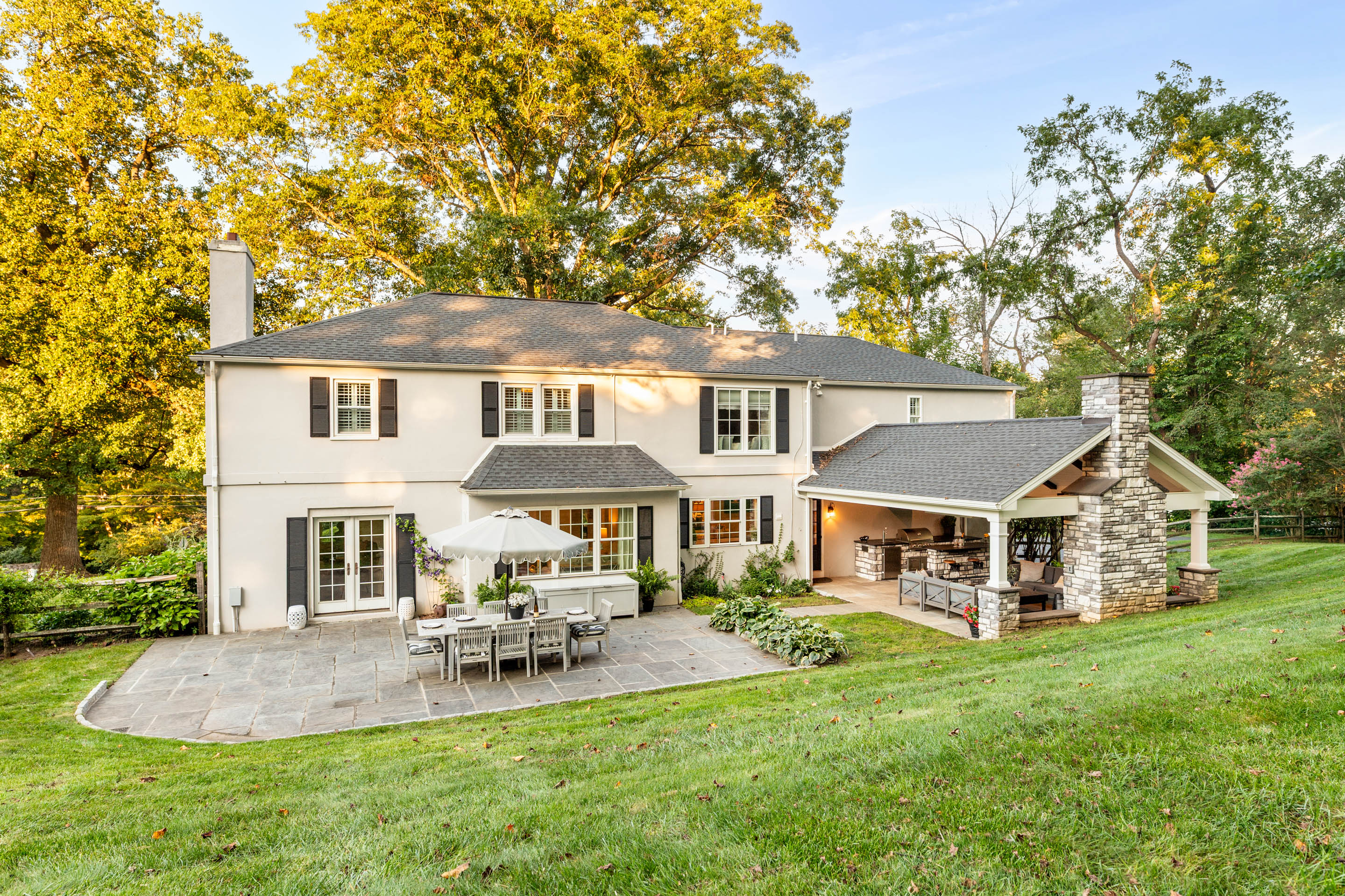 710 South Valley Forge Road Devon, PA 19333 - Photo 2 of 47 a front view of a house with a garden and trees