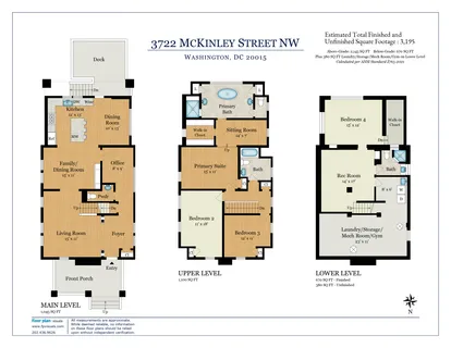 $1,895,000 | 3722 McKinley Street Northwest, Washington, DC 20015