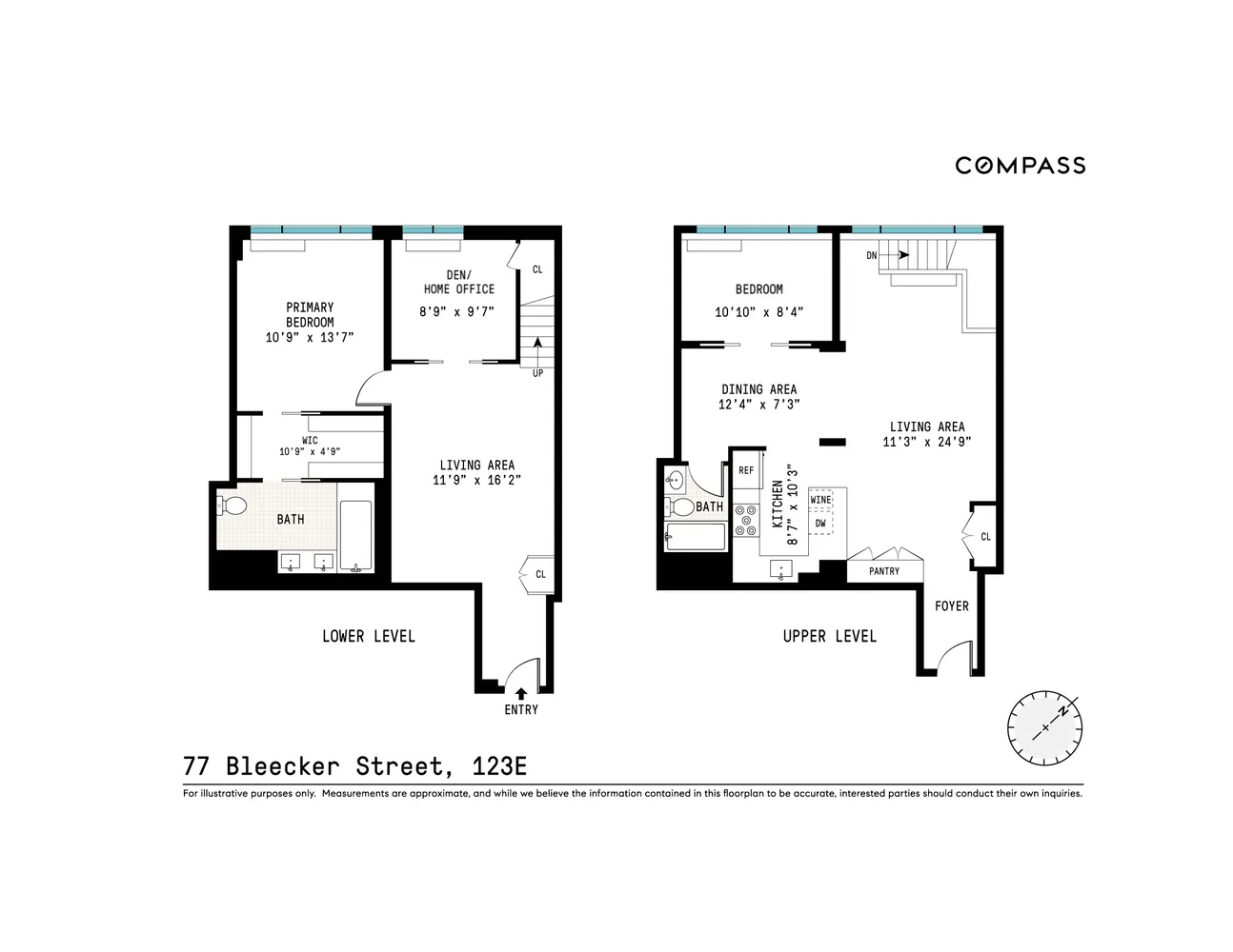 $1,950,000 | 77 Bleecker Street, Unit 123E | Greenwich Village