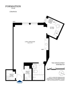 $599,000 | 2 Horatio Street, Unit 8F | West Village