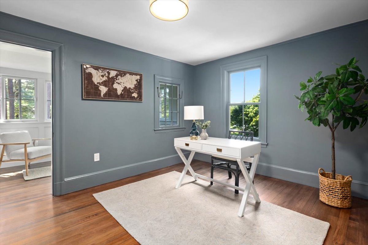 49 Garrison Road Hingham, MA 02043 - Photo 12 of 30 a living room with furniture and a potted plant