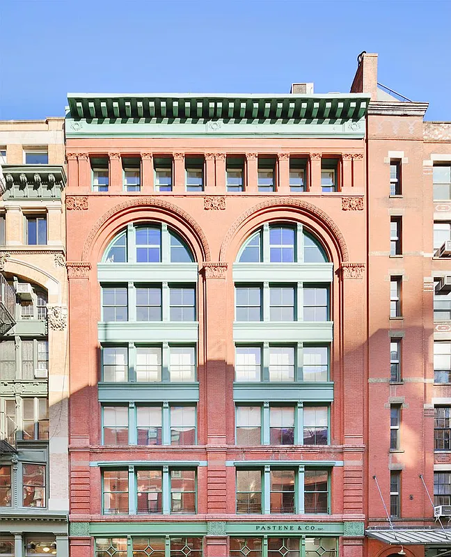152 Franklin Street, Unit PH Manhattan, NY 10013 - Photo 16 of 17 a front view of a residential apartment building