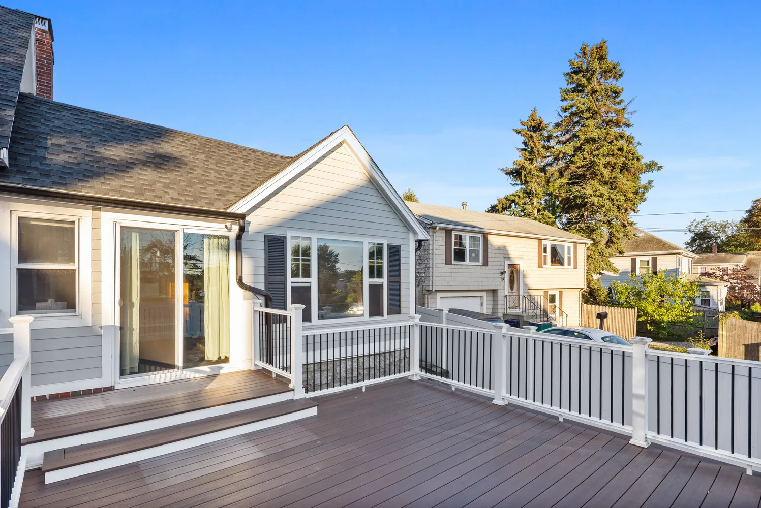 a view of a house with a porch