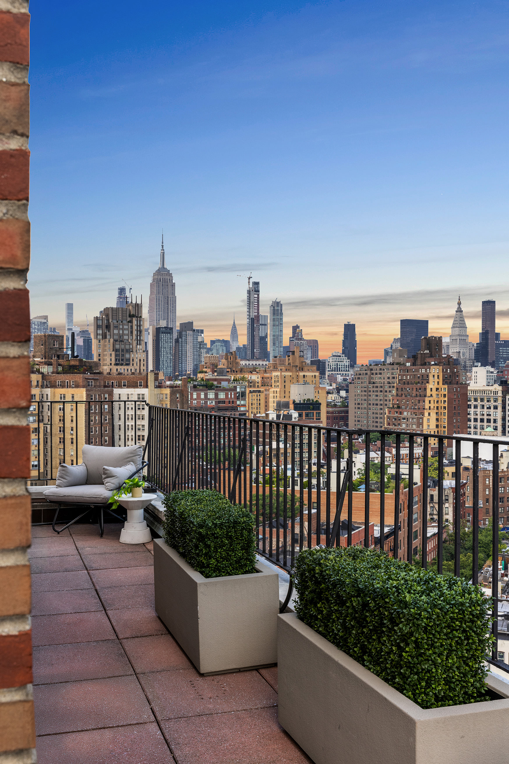 302 West 12th Street, Unit PHE Manhattan, NY 10014 - Photo 15 of 16 a view of a balcony with city view