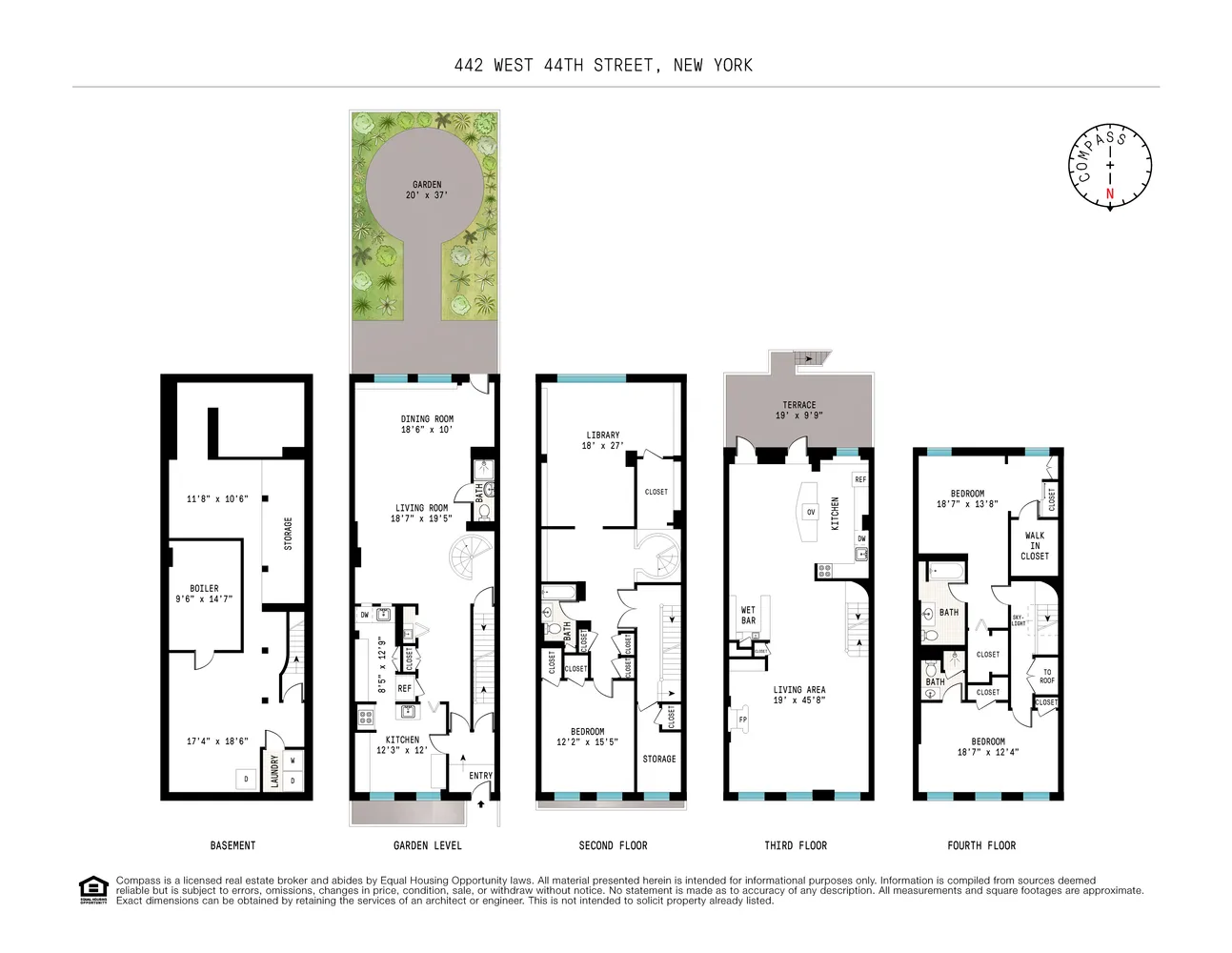 $6,200,000 | 442 West 44th Street | Hell's Kitchen