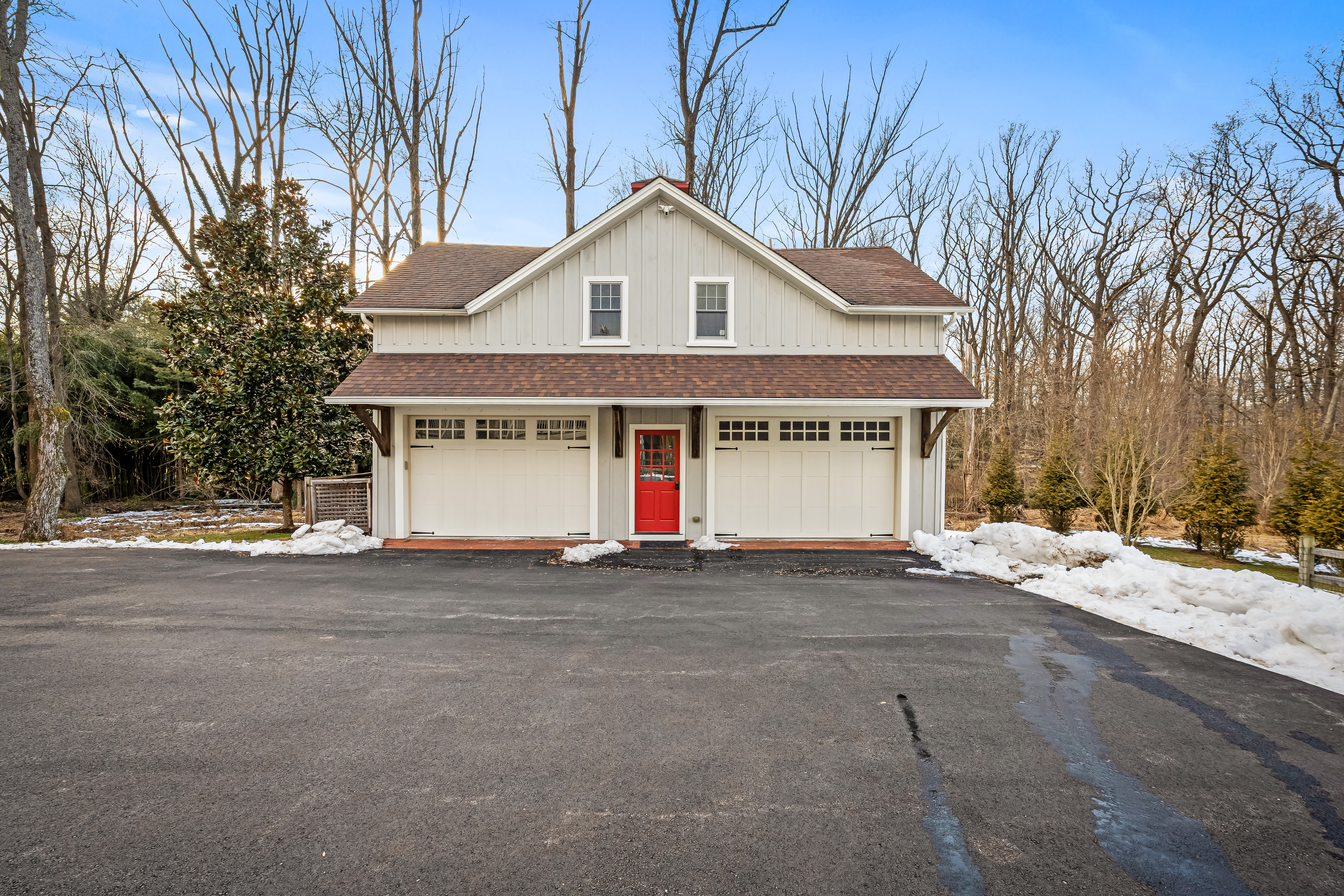 8412 Stevenson Road Pikesville, MD 21208 - Photo 12 of 81 a front view of a house with a yard and garage