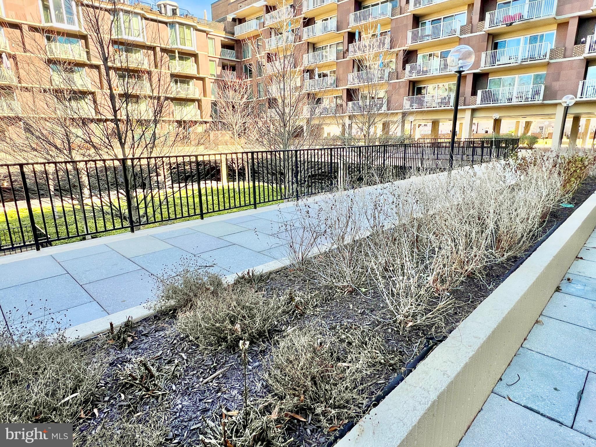 520 N Street Southwest, Unit S112 Washington, DC 20024 - Photo 22 of 45 a view of a balcony with a floor to ceiling window