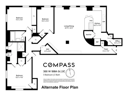 $1,550,000 | 300 West 108th Street, Unit 2C | Upper West Side