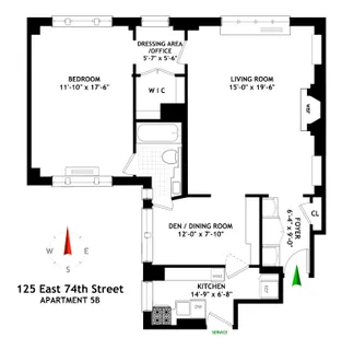 $1,250,000 | 125 East 74th Street, Unit 5B | Lenox Hill