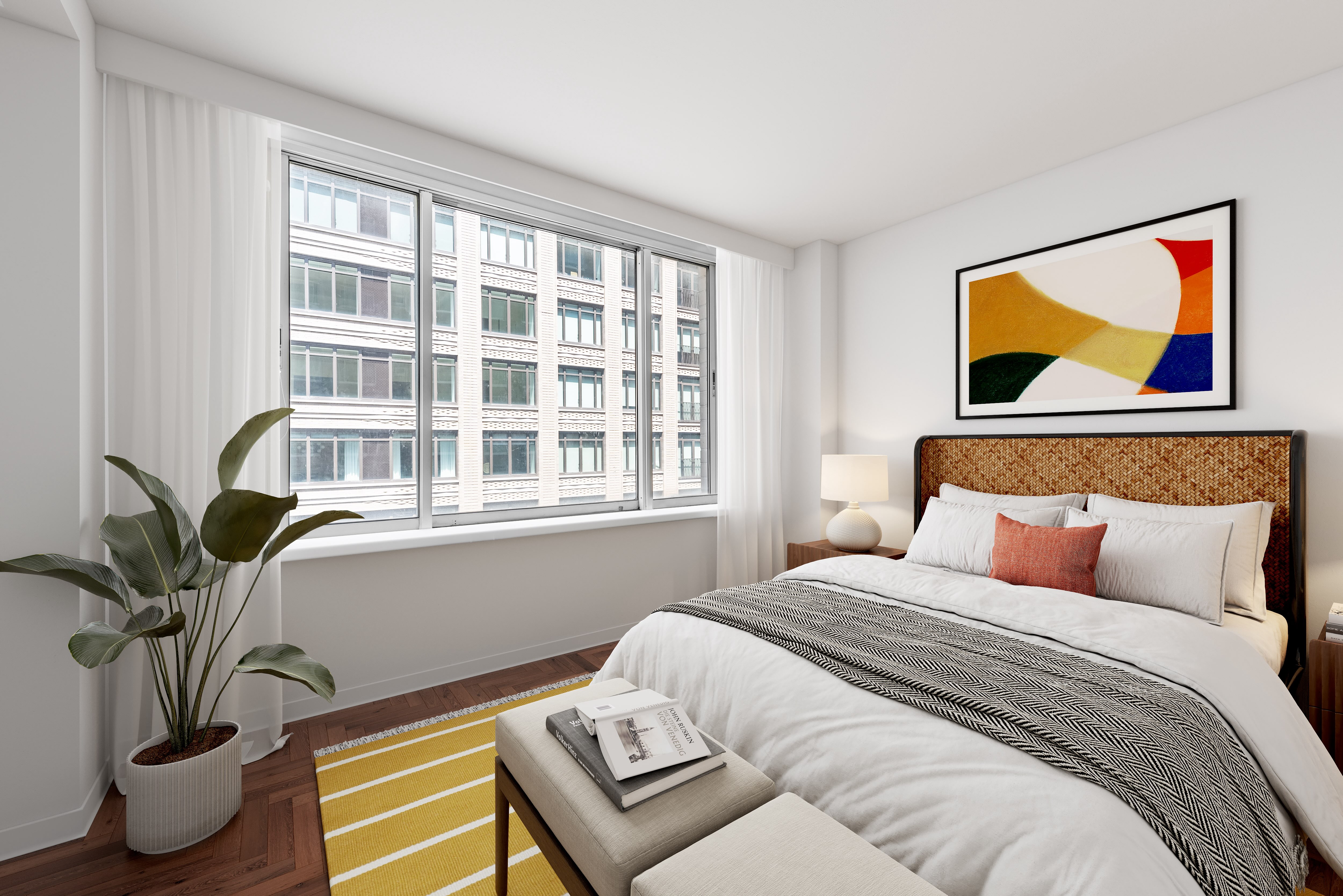 2373 Broadway, Unit 630 Manhattan, NY 10024 - Photo 8 of 17 a bedroom with furniture and a window