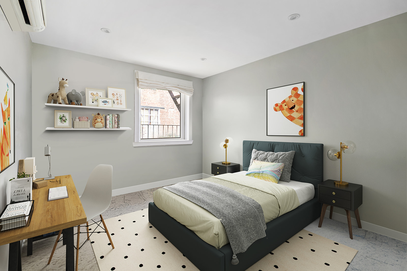 712 Washington Street, Unit 2A Manhattan, NY 10014 - Photo 7 of 8 a bedroom with bed and a window