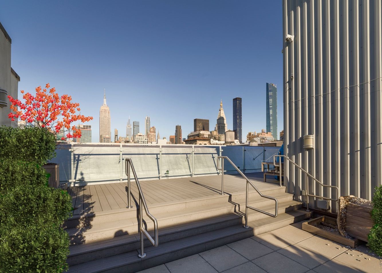 32 West 18th Street, Unit 7B Manhattan, NY 10011 - Photo 16 of 19 a room with balcony a patio and outdoor seating