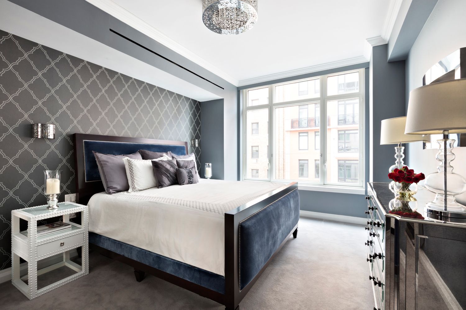 2150 Broadway, Unit 9E Manhattan, NY 10023 - Photo 6 of 14 a bedroom with bed and windows