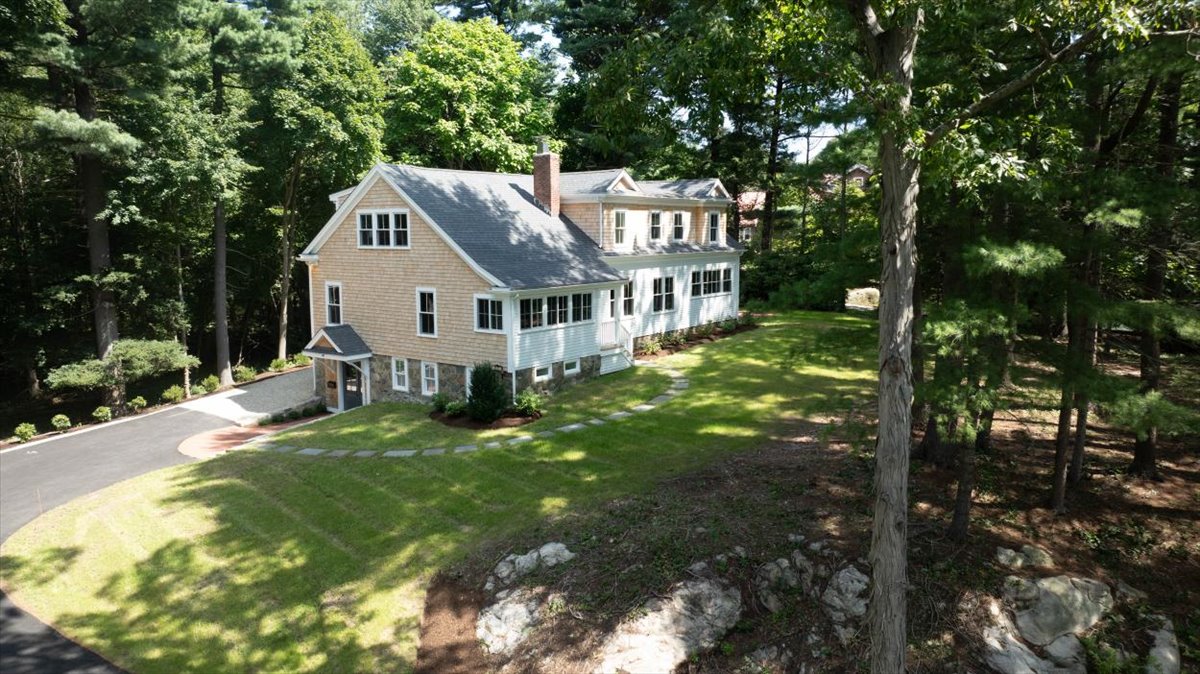 49 Garrison Road Hingham, MA 02043 - Photo 28 of 30 a front view of a house with a yard