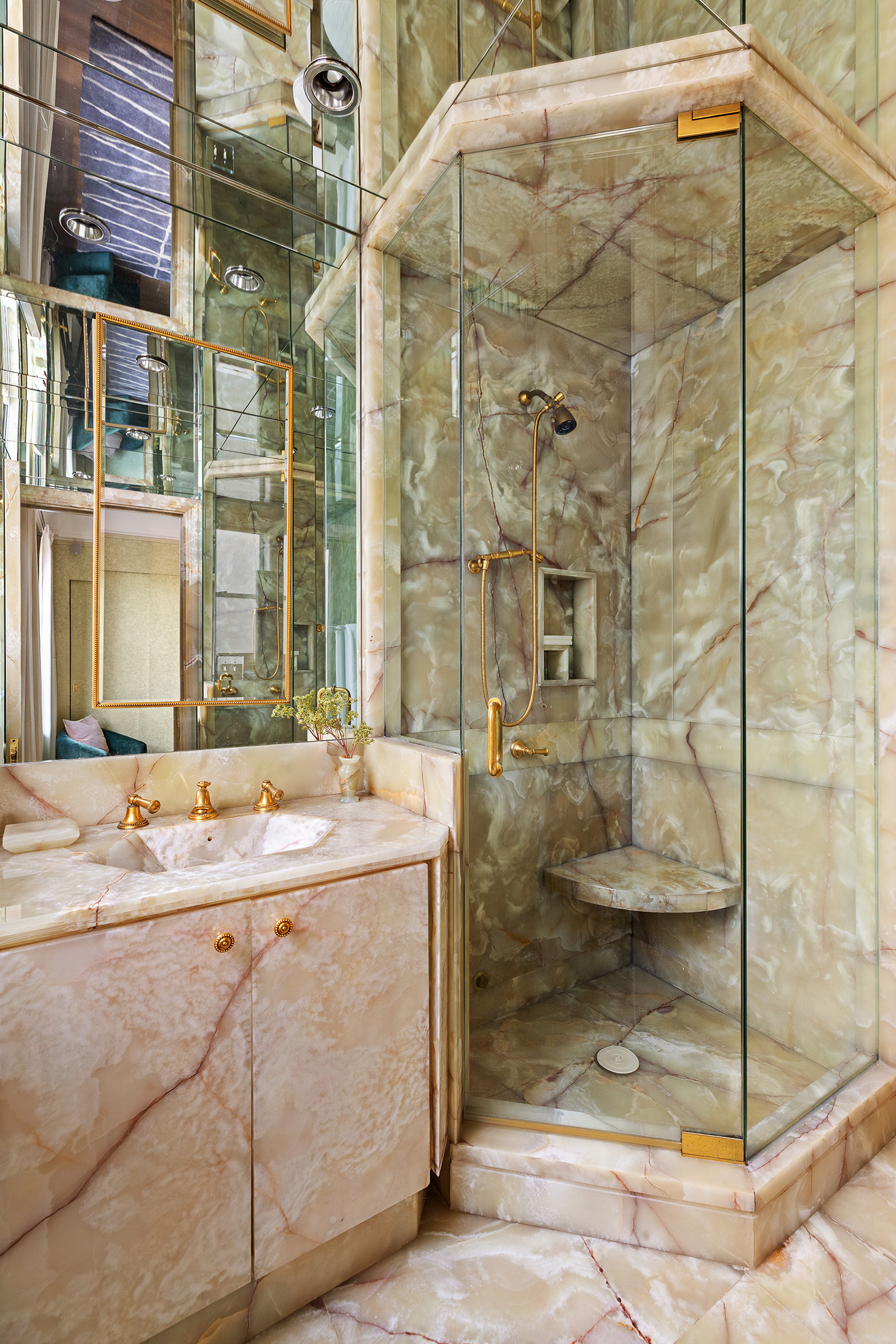 875 Park Avenue, Unit 11C Manhattan, NY 10075 - Photo 15 of 25 a bathroom with a sink and a shower