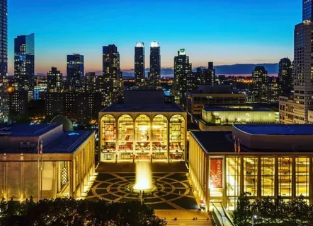 a city view with tall buildings