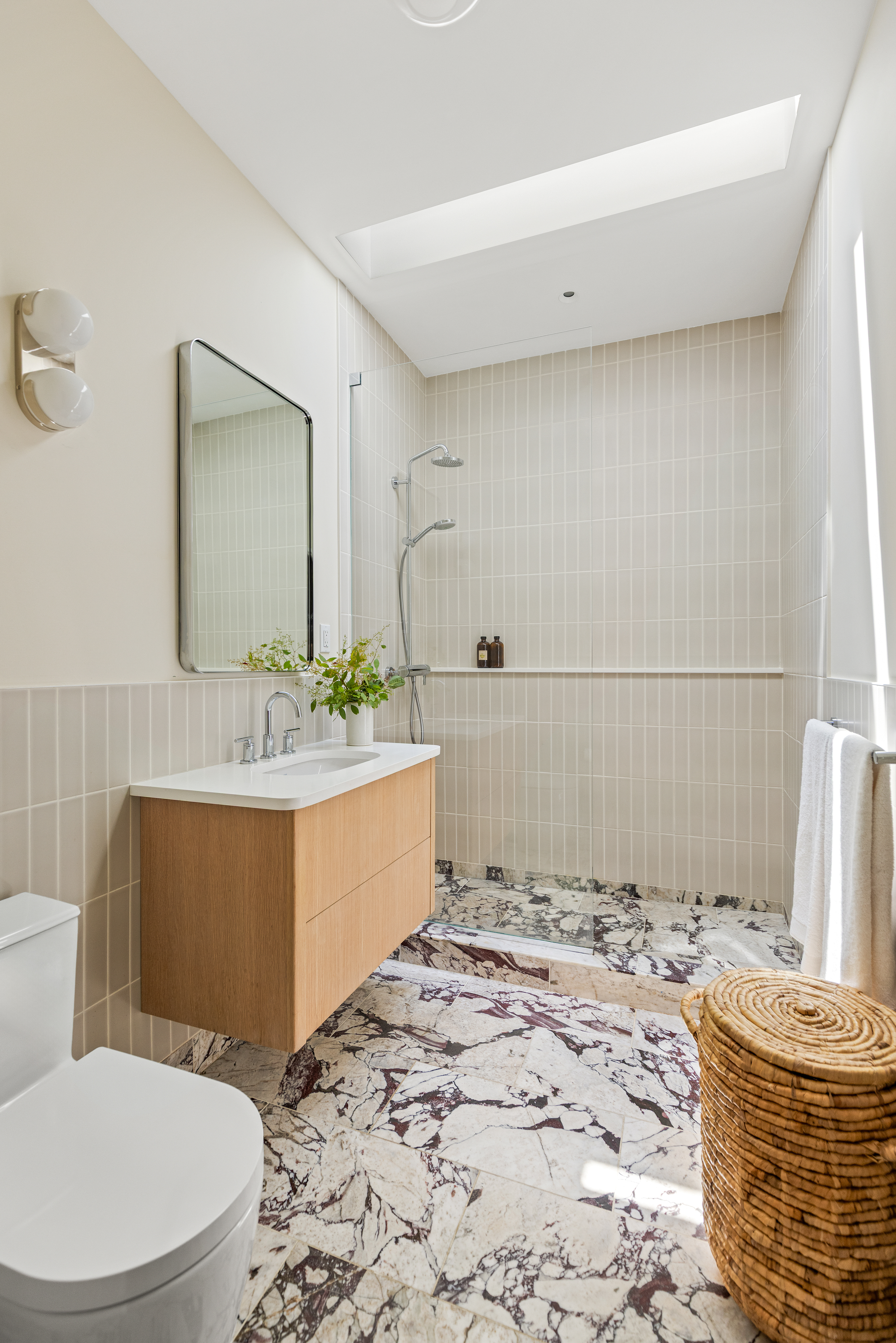 47 Sherman Street, Unit 2 Brooklyn, NY 11215 - Photo 10 of 23 a bathroom with a sink a toilet and mirror