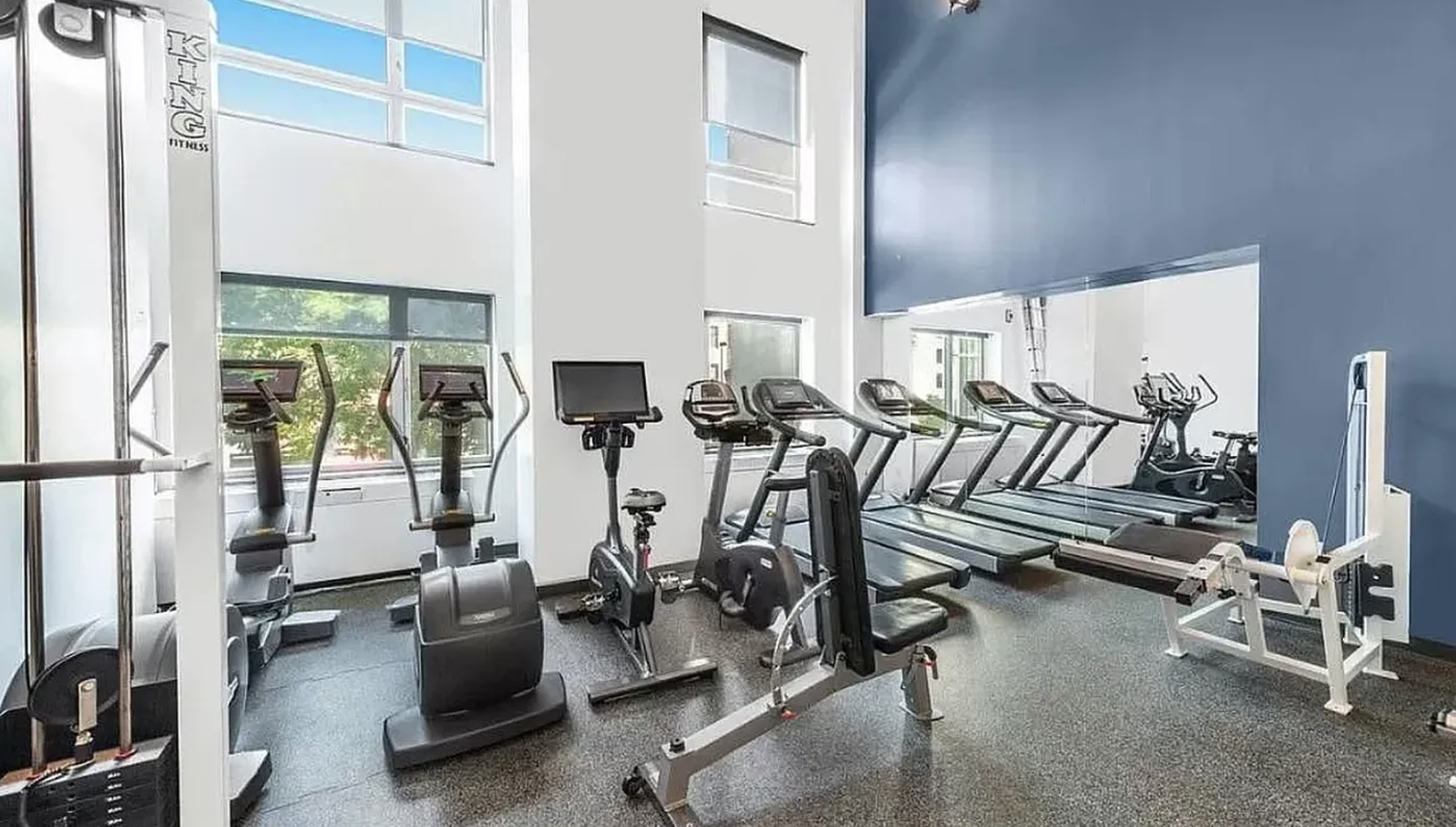 360 East 88th Street, Unit 22C Manhattan, NY 10128 - Photo 25 of 33 a view of a room with gym equipment