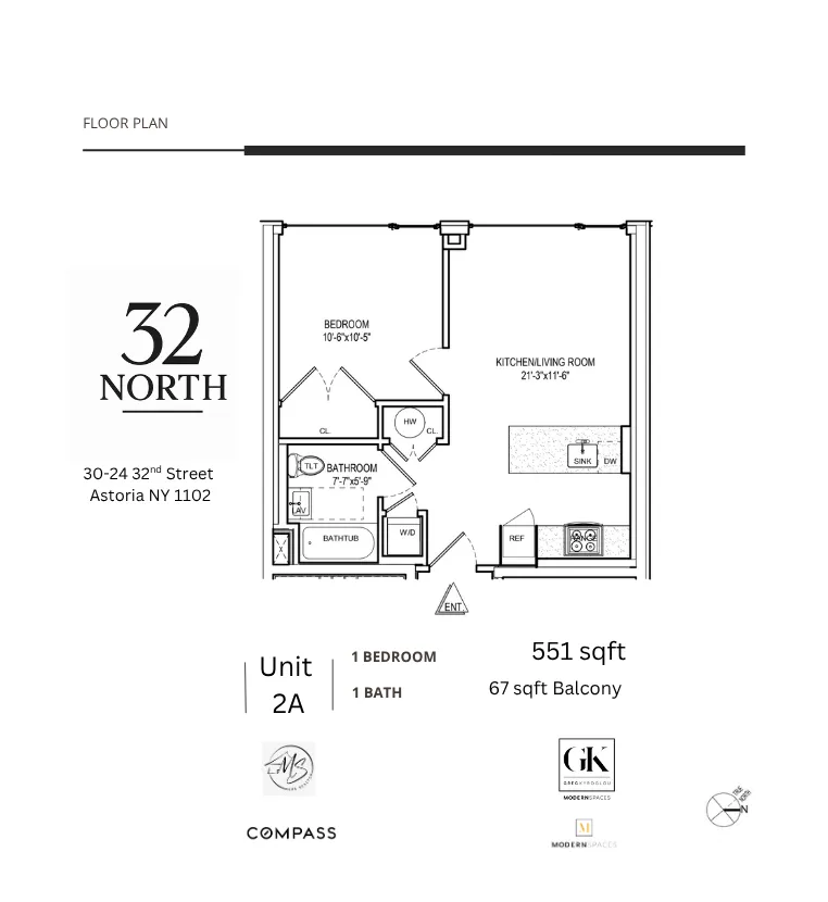 $685,000 | 30-24 32nd Street, Unit 2A | Astoria