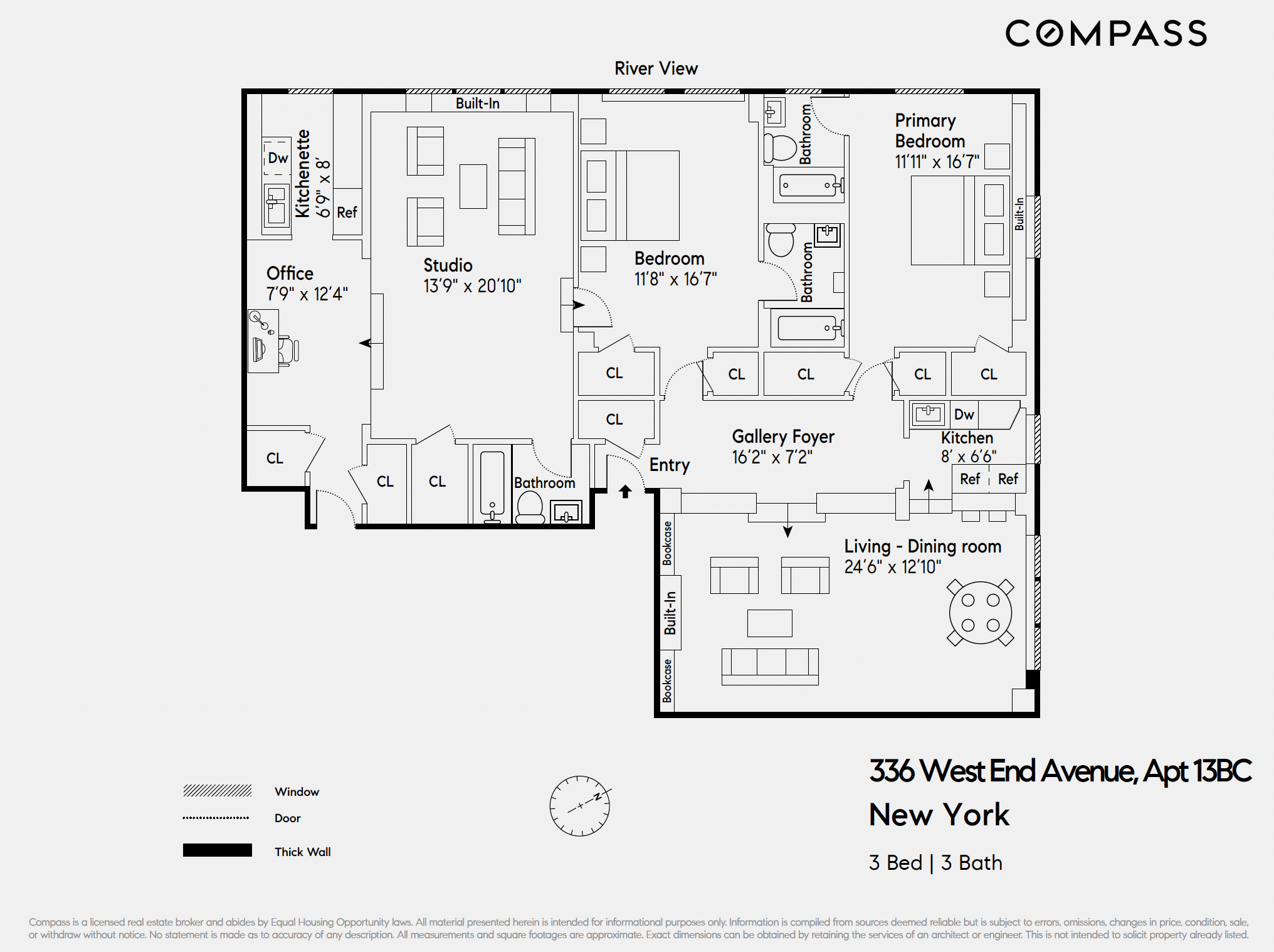 336 West End Avenue, Unit 13BC Manhattan, NY 10023 - Photo 13 of 15 Gallery Image 13
