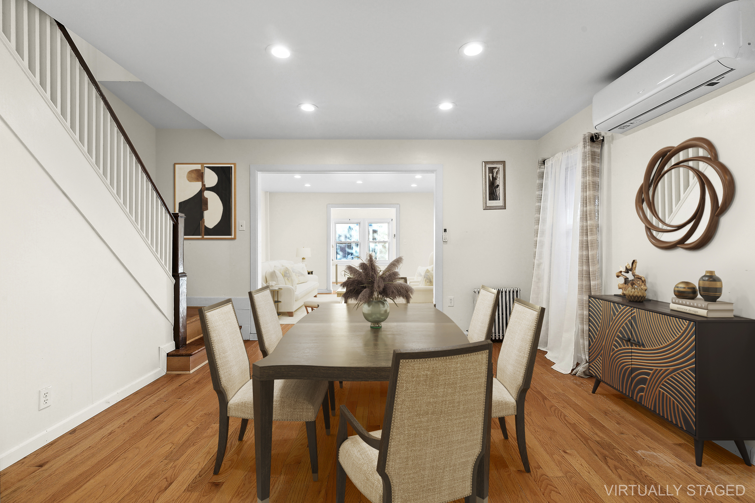 945 East 32nd Street Brooklyn, NY 11210 - Photo 4 of 11 a dining room with furniture and wooden floor