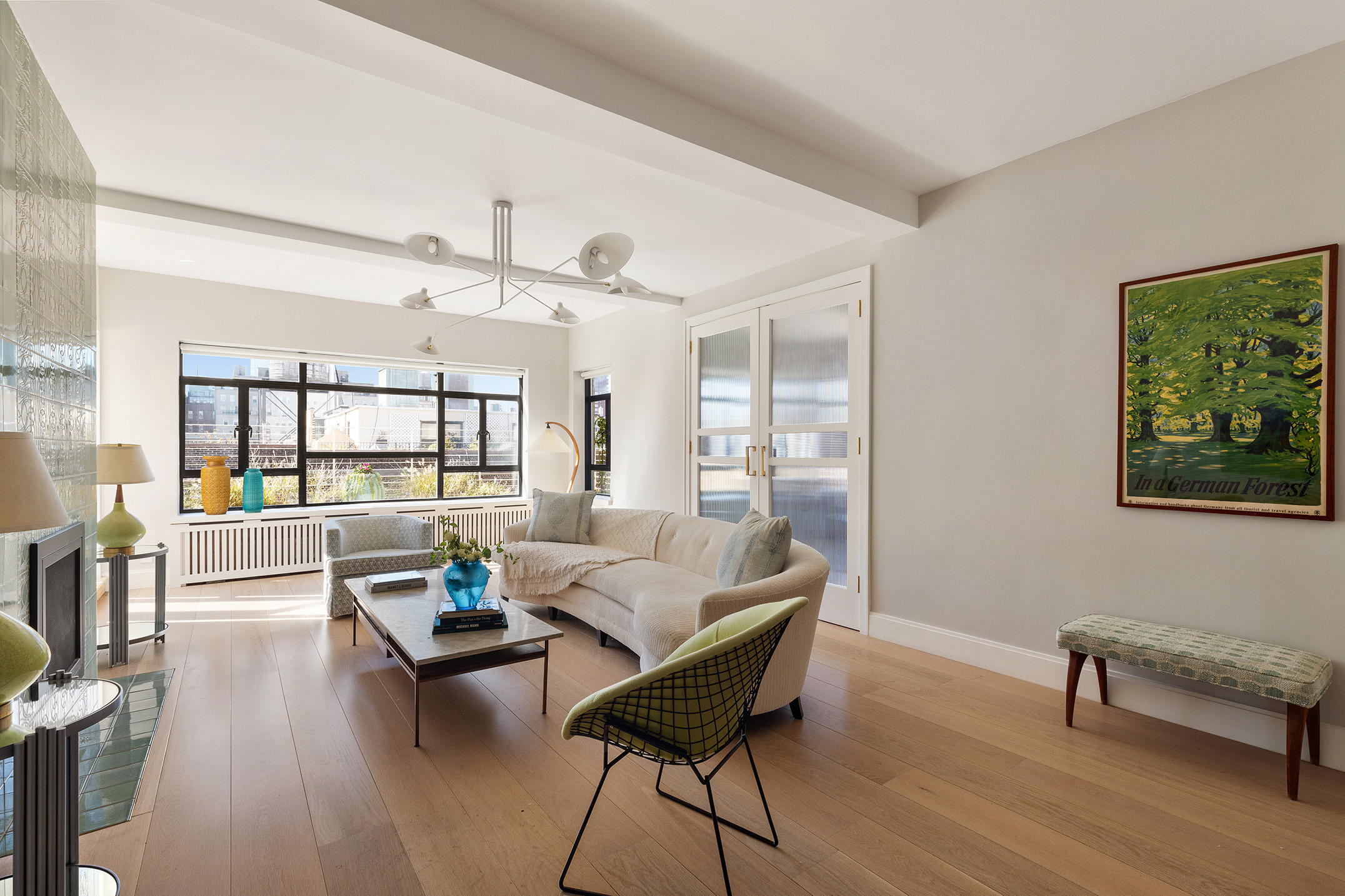 15 West 84th Street, Unit PHB Manhattan, NY 10024 - Photo 6 of 15 a living room with furniture and a wooden floor