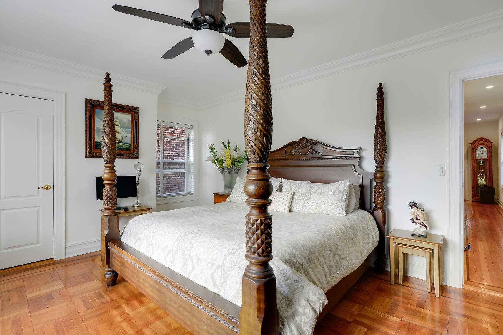 139 82nd Street Brooklyn, NY 11209 - Photo 13 of 23 a bedroom with a bed and wooden floor
