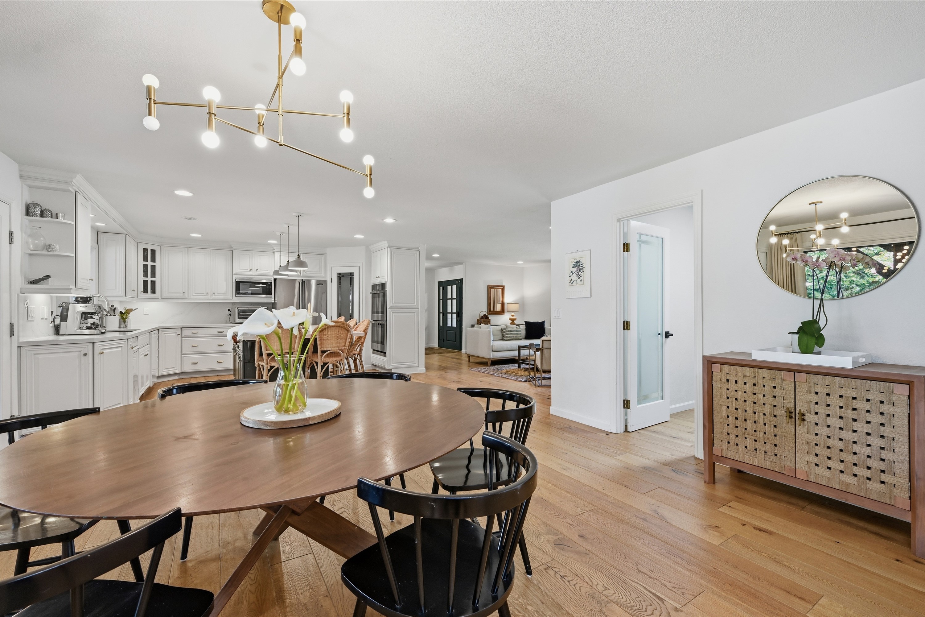 1541 Chablis Road Healdsburg, CA 95448 - Photo 9 of 19 a view of a dining room with furniture and wooden floor