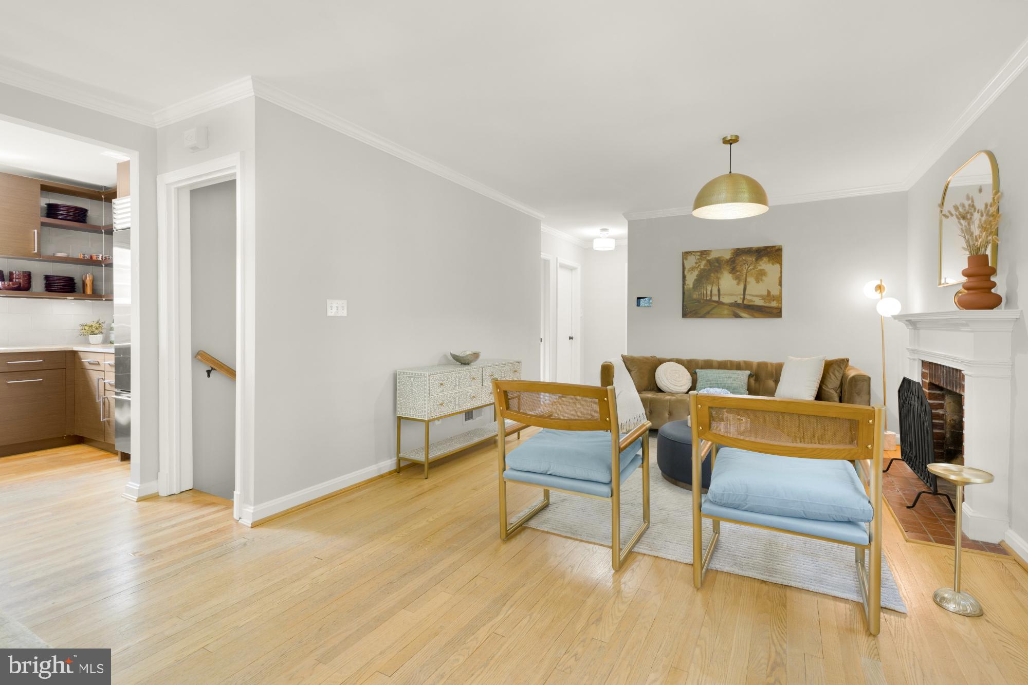 2611 Ross Road Chevy Chase, MD 20815 - Photo 6 of 37 a living room with furniture and a wooden floor