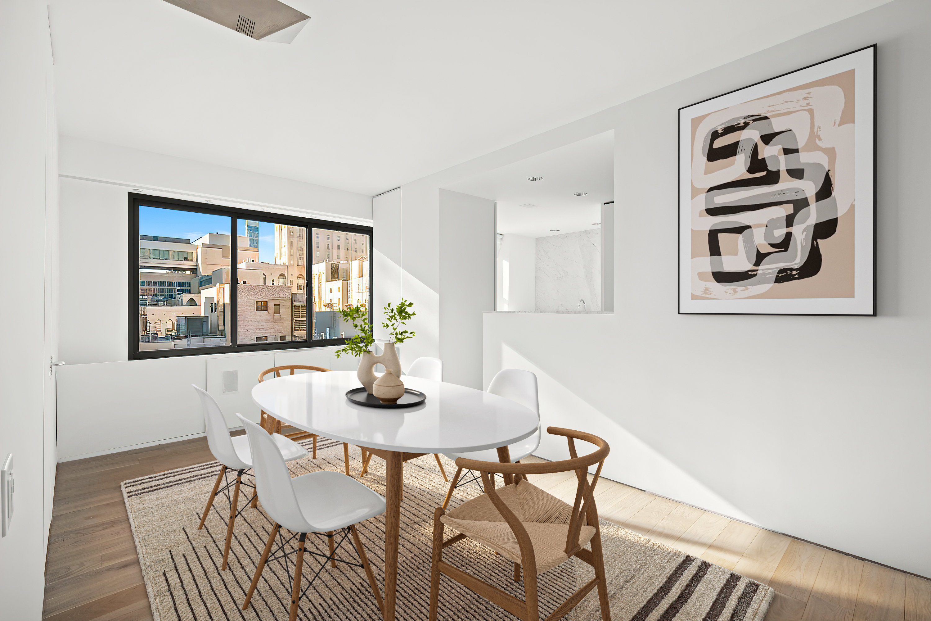 530 East 72nd Street, Unit 14E Manhattan, NY 10021 - Photo 7 of 19 a dining room with furniture and window