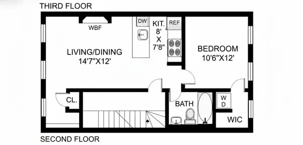 $4,495 | 73 Gold Street, Unit 3 | Vinegar Hill