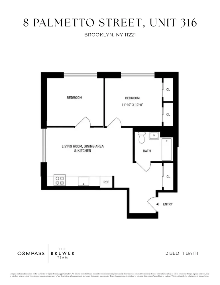 $3,250 | 8 Palmetto Street, Unit 316 | Bushwick