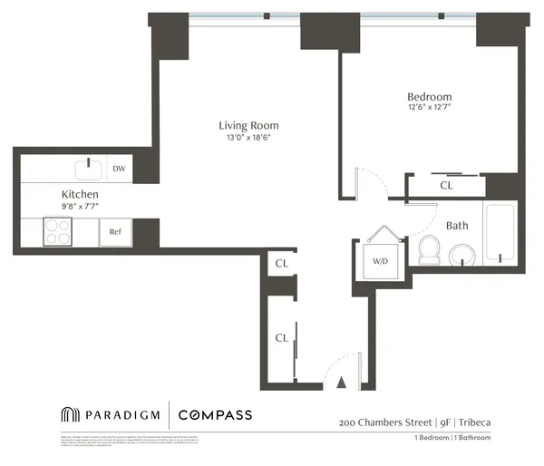 $7,500 | 200 Chambers Street, Unit 9F | TriBeCa
