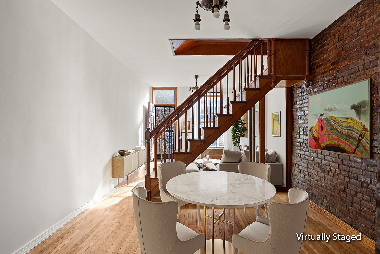 1682 8th Avenue Brooklyn, NY 11215 - Photo 4 of 16 a dining room with furniture and wooden floor