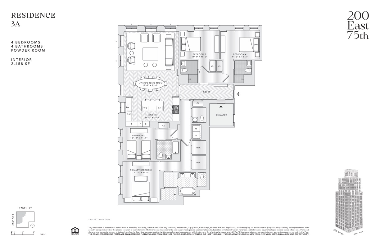200 East 75th Street, Unit 3A Manhattan, NY 10021 - Photo 24 of 24 a picture of a bench in front of a building