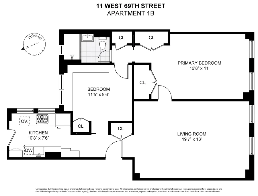 $1,250,000 | 11 West 69th Street, Unit 1B | Upper West Side