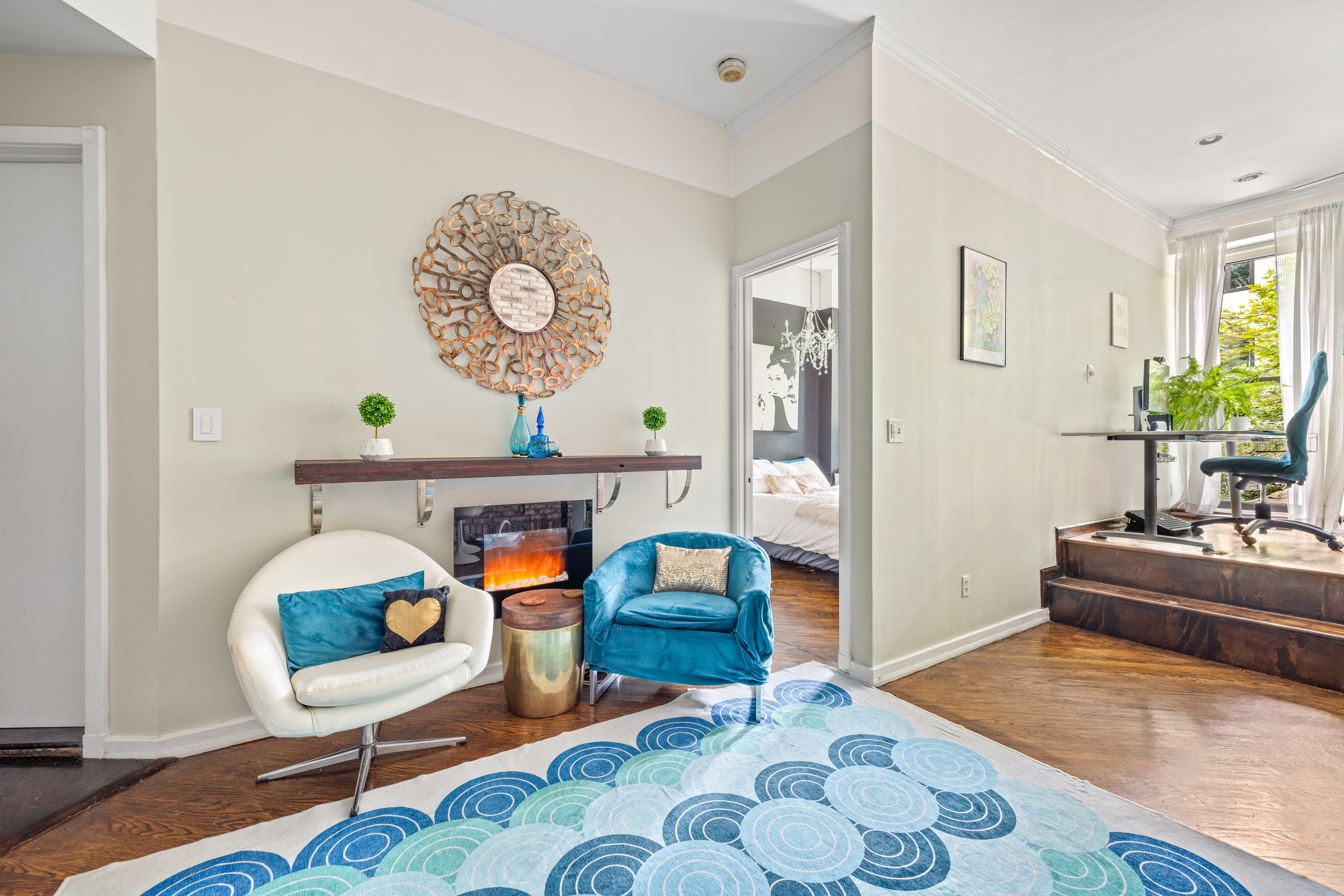 376 Bergen Street, Unit 1R Brooklyn, NY 11217 - Photo 8 of 10 a living room with furniture and wooden floor