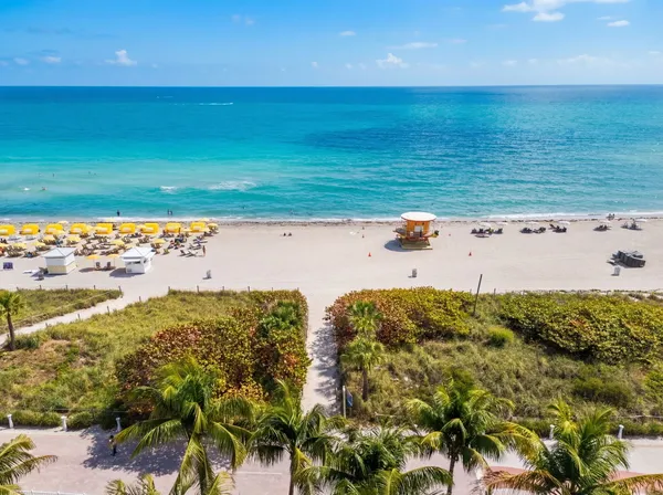 a view of a lake with a mountain