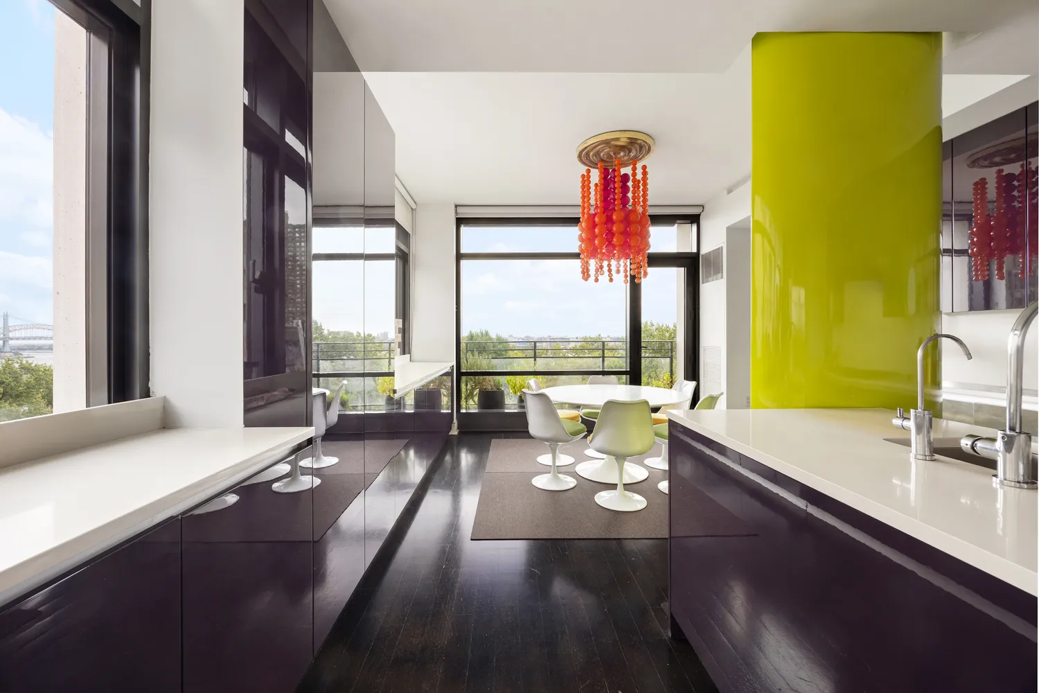 a very nice looking room with a large window