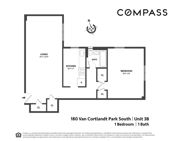 $282,000 | 180 Van Cortlandt Park South, Unit 3B | Kingsbridge