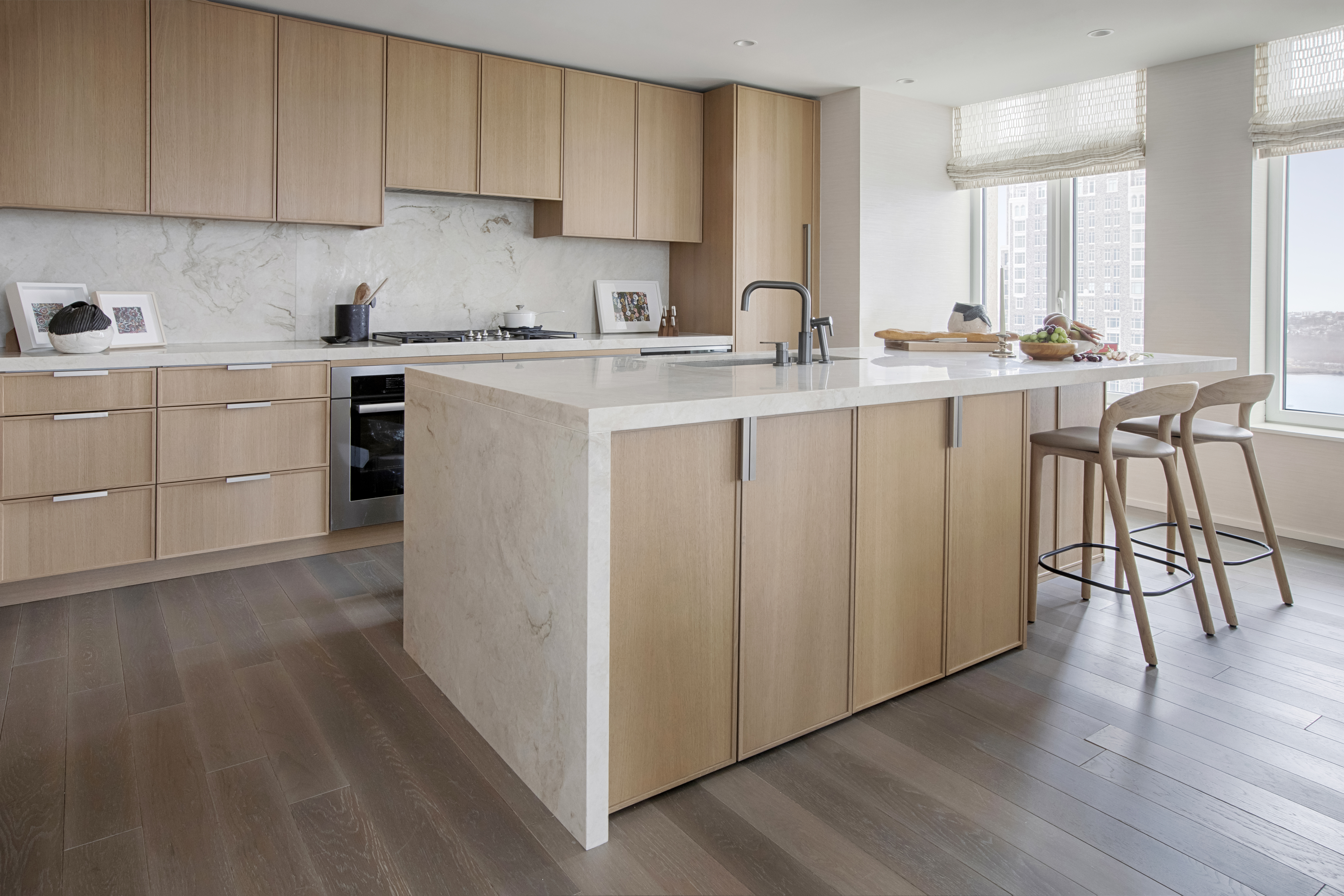 543 West 122nd Street, Unit PH31A Manhattan, NY 10027 - Photo 12 of 40 a kitchen with appliances cabinets and a sink