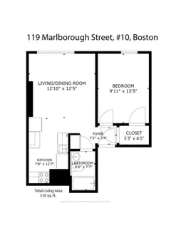 $650,000 | 119 Marlborough Street, Unit 10, Boston, MA 02116